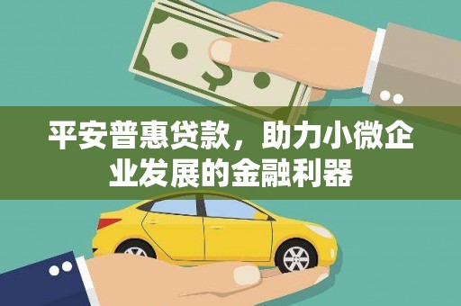 德江平安普惠贷款，助力小微企业发展的金融利器