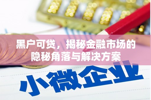 德江黑户可贷，揭秘金融市场的隐秘角落与解决方案