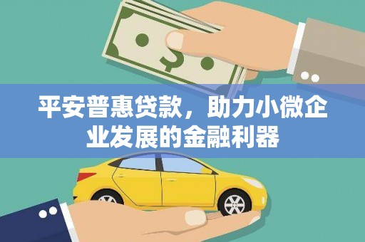 德江平安普惠贷款，助力小微企业发展的金融利器