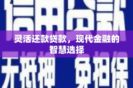 德江灵活还款贷款，现代金融的智慧选择