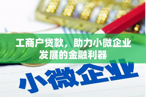 德江工商户贷款，助力小微企业发展的金融利器