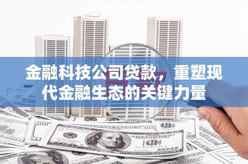 德江金融科技公司贷款，重塑现代金融生态的关键力量