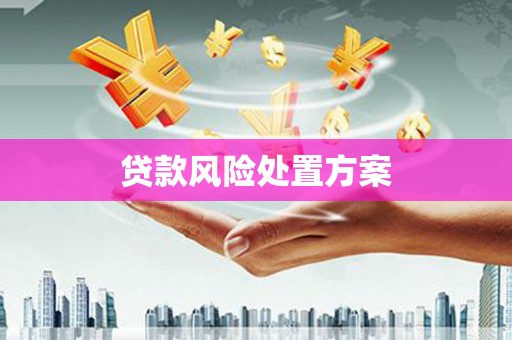 德江贷款风险处置方案