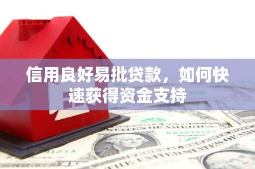 德江信用良好易批贷款，如何快速获得资金支持