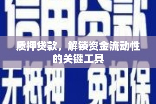 德江质押贷款，解锁资金流动性的关键工具