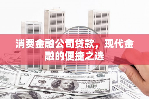 德江消费金融公司贷款，现代金融的便捷之选