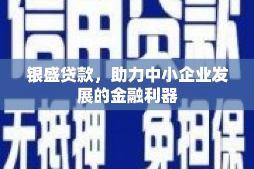 德江银盛贷款，助力中小企业发展的金融利器