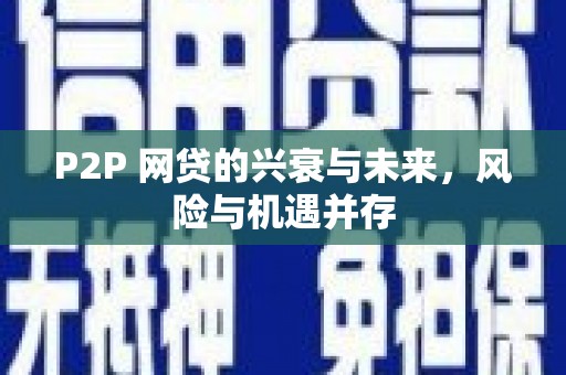 德江P2P 网贷的兴衰与未来，风险与机遇并存